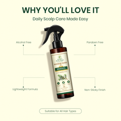 Nature’s Herbs Magic Rosemary Water & Redensyl Hair Spray for Hair Growth & Thickness | Natural Herbal Rosemary Spray for Hair Fall Control Cooling Scalp Care | Soft Shiny Hair | Men Women | All Hair Types | 200 ml