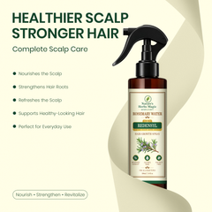Nature’s Herbs Magic Rosemary Water & Redensyl Hair Spray for Hair Growth & Thickness | Natural Herbal Rosemary Spray for Hair Fall Control Cooling Scalp Care | Soft Shiny Hair | Men Women | All Hair Types | 200 ml